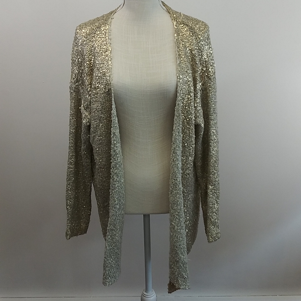Alberto Makali Metallic Gold Sweater